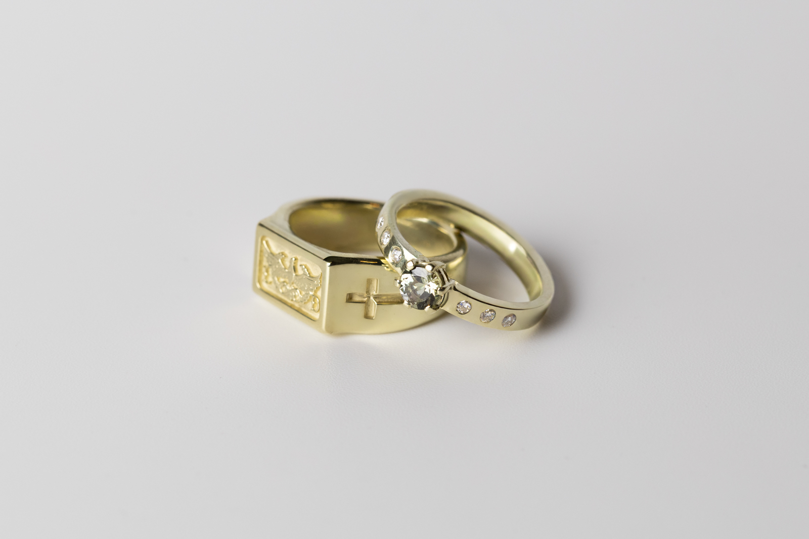 Couple Ring KiWiGold & Tansanit