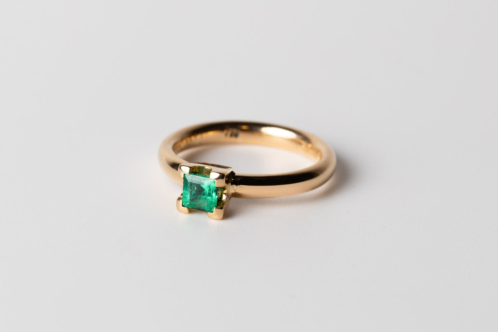 Smaragd-Ring Roségold – Ansicht 2
